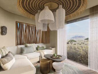 Standard Villa lounge at Kitirua Plains Lodge